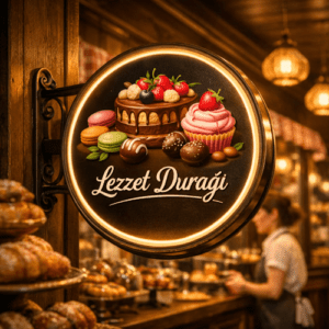 Yuvarlak Pastane Tabelası